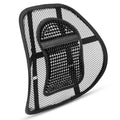 ABN Finest Lumbar Back Support - Comfy Spine, Waist, Hip Chair Recliner Breathable Mesh, Massage Beads for Pain Relief, Firm Material, Orthopedic Contour - Portable Travel Backrest - 10-Pack, Black