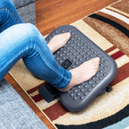 Ergonomic Foot Rest Under Desk – Adjustable Footrest, 3 Heights, Portable, HIPS, Grey