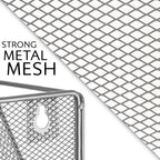 Wall Mounted Magazine Rack – 6-Tier Metal Mesh File & Document Holder, A4